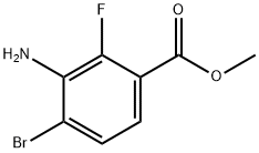 3-氨基-4-溴-2-氟苯甲酸甲酯 结构式