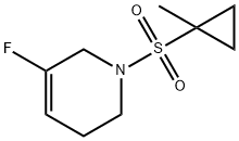5-fluoro-1-[(1-methylcyclopropyl)sulfonyl]-1,2,3,6-
tetrahydropyridine 结构式