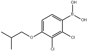 2,3-二氯-4-异丁氧基苯基硼酸 结构式