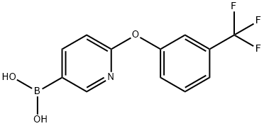 2-[3-(三氟甲基)苯氧基]吡啶-5-硼酸 结构式