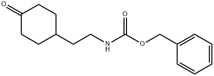 Carbamic acid, N-[2-(4-oxocyclohexyl)ethyl]-, phenylmethyl ester 结构式