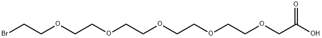 Br-PEG5-CH2COOH 结构式