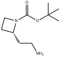 1-Azetidinecarboxylic acid, 2-(2-aminoethyl)-, 1,1-dimethylethyl ester, (2R)- 结构式