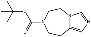 7-BOC-6,7,8,9-四氢-5H-咪唑并[1,5-D][1,4]二氮杂卓 结构式