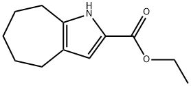 1,4,5,6,7,8-HEXAHYDRO-CYCLOHEPTA[B]PYRROLE-2-CARBOXYLIC ACID ETHYL ESTER 结构式