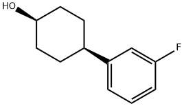 Cyclohexanol, 4-(3-fluorophenyl)-, cis- 结构式