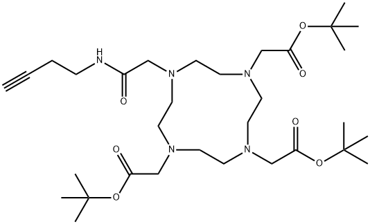 Butyne-DOTA-tris(t-butyl ester) 结构式