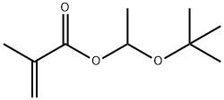 2-Propenoic acid, 2-methyl-, 1-(1,1-dimethylethoxy)ethyl ester 结构式