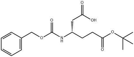 CBZ-β-HoGlu(OtBu)-OH 结构式