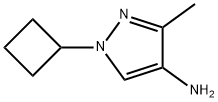 1-环丁基-3-甲基-1H-吡唑-4-胺 结构式