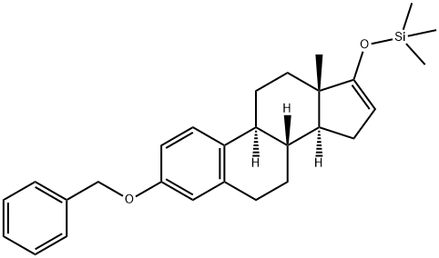 Estra-1,3,5(10),16-tetraene, 3-(phenylmethoxy)-17-[(trimethylsilyl)oxy]- 结构式