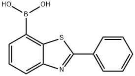 Boronic acid, B-(2-phenyl-7-benzothiazolyl)- 结构式