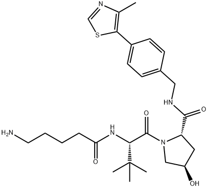 (S,R,S)-AHPC-C4-NH2 结构式