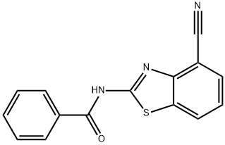 Benzamide, N-(4-cyano-2-benzothiazolyl)- 结构式