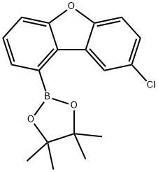 8-氯-二苯并呋喃-1-硼酸频哪醇酯 结构式