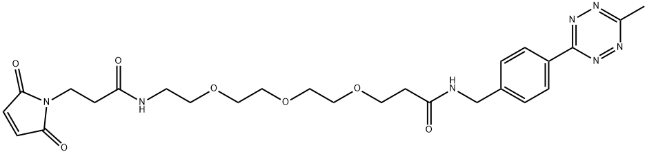 Me-Tet-PEG3-Maleimide 结构式