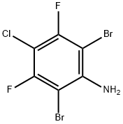 2,6-二溴-4-氯-3,5-二氟苯胺 结构式