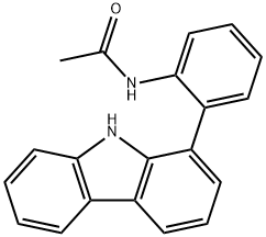 N-(2-(9H-咔唑-1-基)苯基)乙酰胺 结构式