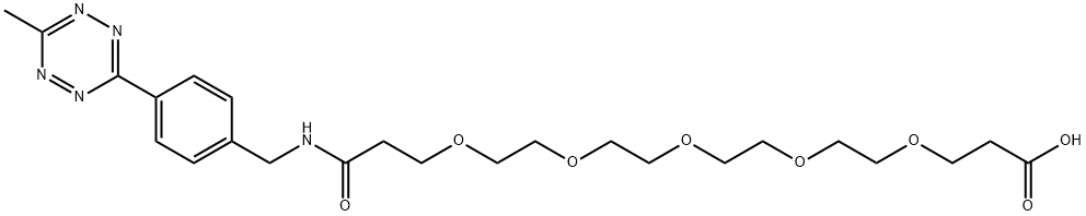 Me-Tet-PEG5-COOH 结构式