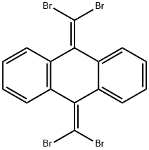 9,10-bis(dibromomethylidene)anthracene 结构式