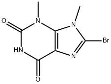 8-bromo-3,9-dimethyl-2,3,6,9-tetrahydro-1H-purin e-2,6-dione 结构式