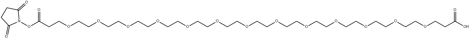 Acid-peg13-nhs ester 结构式
