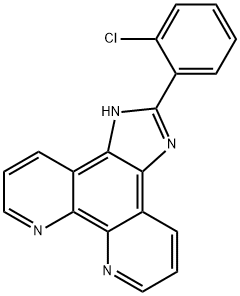 2-(2-chlorophenyl)iMidazole[4,5f][1,10]phenanthroline 结构式