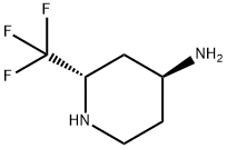 4-Piperidinamine, 2-(trifluoromethyl)-, (2S,4S)- 结构式