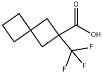 Spiro[3.3]heptane-2-carboxylic acid, 2-(trifluoromethyl)- 结构式