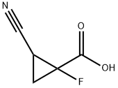 2-氰基-1-氟环丙烷-1-羧酸 结构式