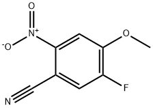 5-氟-4-甲氧基-2-硝基苯腈 结构式
