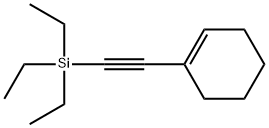 1-(三乙基硅基)乙炔基环己烯 结构式