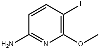 5-碘-6-甲氧基吡啶-2-胺 结构式