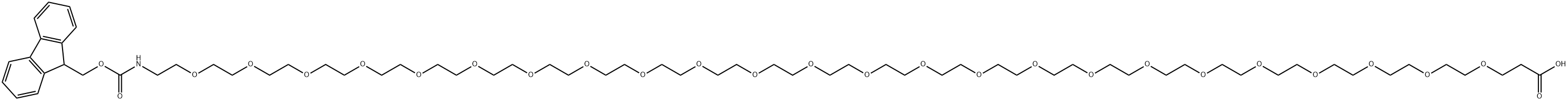 N-芴甲氧羰基-二十四聚乙二醇-羧酸 结构式