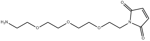 1H-Pyrrole-2,5-dione, 1-[2-[2-[2-(2-aminoethoxy)ethoxy]ethoxy]ethyl]- 结构式