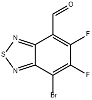 7-溴-4-醛基苯并[C][1,2,5]噻二唑-2氟 结构式