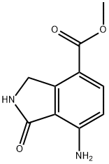 1H-Isoindole-4-carboxylic acid, 7-amino-2,3-dihydro-1-oxo-, methyl ester 结构式