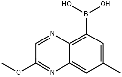 Boronic acid, B-(2-methoxy-7-methyl-5-quinoxalinyl)- 结构式