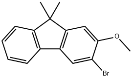 3-Bromo-2-methoxy-9,9-dimethyl-9H-fluorene 结构式