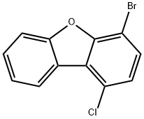 4-溴-1-氯-二苯并呋喃 结构式
