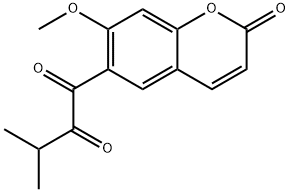 6-(3-Methyl-2-oxobutyroyl)-7-methoxycoumarin 结构式