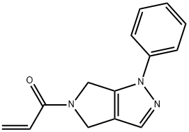 1-{1-phenyl-1H,4H,5H,6H-pyrrolo[3,4-c]pyrazol-5-y
l}prop-2-en-1-one 结构式