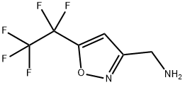 3-Isoxazolemethanamine, 5-(1,1,2,2,2-pentafluoroethyl)- 结构式