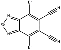 4,7-二溴-2,1,3-苯并硒二唑-5,6-二甲腈 结构式