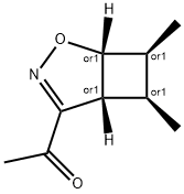 Ethanone, 1-[(1R,5R,6R,7S)-6,7-dimethyl-2-oxa-3-azabicyclo[3.2.0]hept-3-en- 结构式