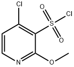 4-氯-2-甲氧基吡啶-3-磺酰氯 结构式