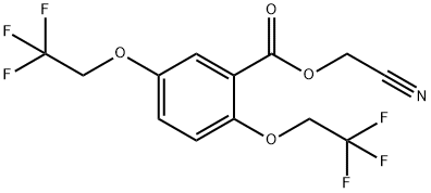 Benzoic acid, 2,5-bis(2,2,2-trifluoroethoxy)-, cyanomethyl ester 结构式