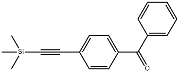 Phenyl[4-[(trimethylsilyl)ethynyl]phenyl]methanone 结构式