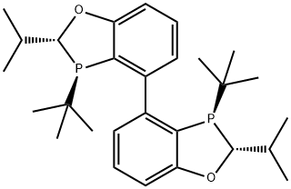(2R,2'S,3R,3'R)-3,3'-二叔丁基-2,2'-二异丙基-2,2',3,3'-四氢-4,4'-二苯并[D] ][1,3]氧杂磷杂环戊烯 结构式