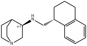 (R)-N-(((R)-1,2,3,4-四氢萘-1-基)甲基)奎宁环-3-胺 结构式